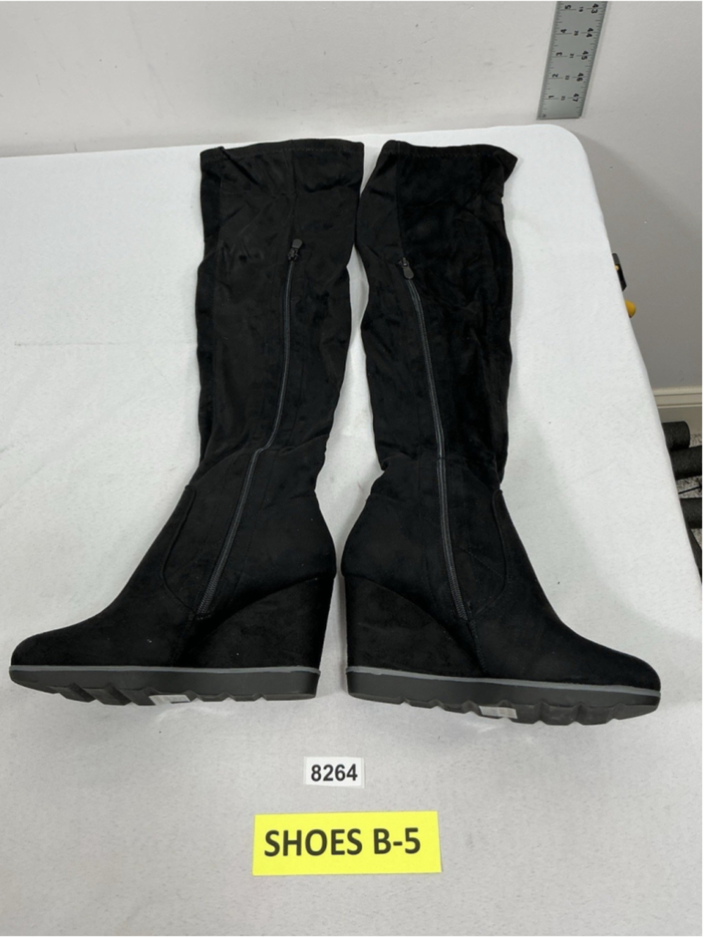 Womans New Betani Diana Otk Wedge Boots Size 7.5 Black